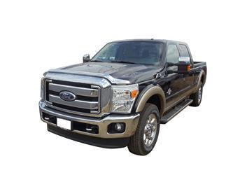 Ford f250 sd 680059  chrome hood shield bug guard trim 2011-2014