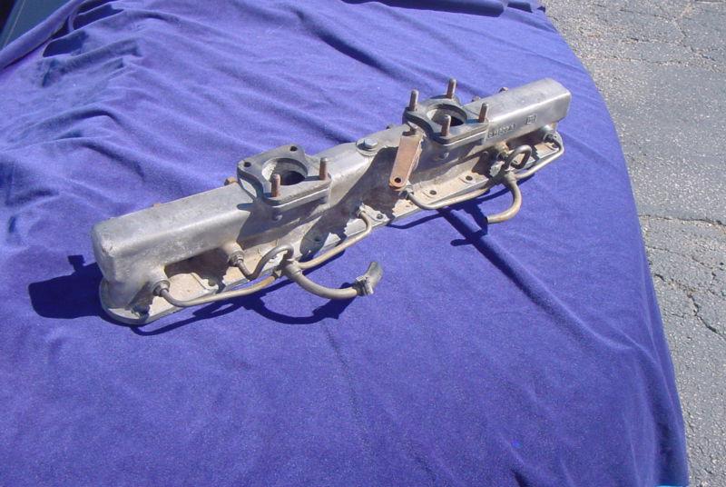 Oe very good intake manifold jaguar xk150 mkii 3.8s w/ dual su hd6 carbs