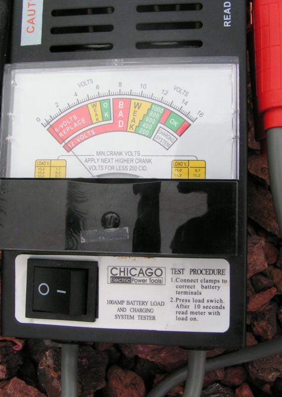 100 AMP 6 VOLT 12 VOLT BATTERY LOAD TESTER CHICAGO ELECTRIC POWER TOOL BRAND NEW, US $24.99, image 3