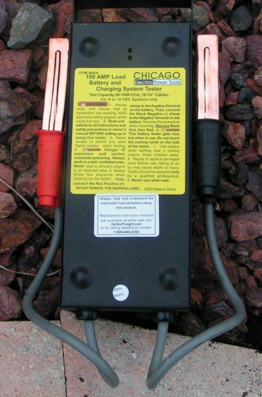 100 AMP 6 VOLT 12 VOLT BATTERY LOAD TESTER CHICAGO ELECTRIC POWER TOOL BRAND NEW, US $24.99, image 6