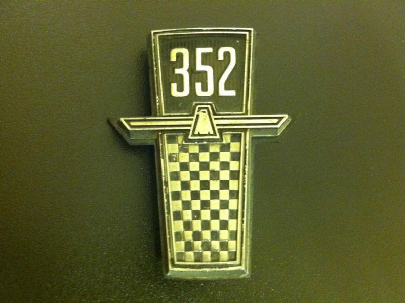 1965 ford thunderbird 352 original emblem t-bird vintage