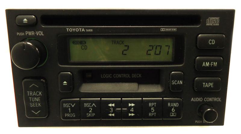 Toyota radio tape cd player avalon camry celica rav4sienna solara 56808 oem