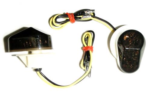 Flush mount led turn signals smoke lens for 03-08 yamaha yzf r6 yzf-r6