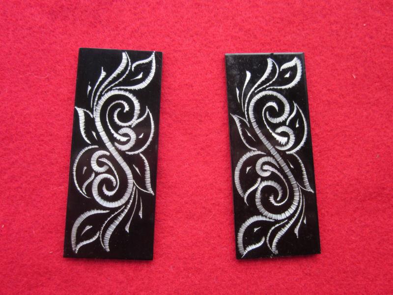 Harley front fork anodized engraved reflector replacements 