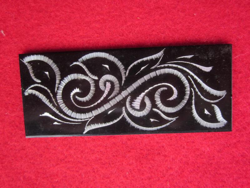 HARLEY FRONT FORK ANODIZED ENGRAVED REFLECTOR REPLACEMENTS , US $5.00, image 2