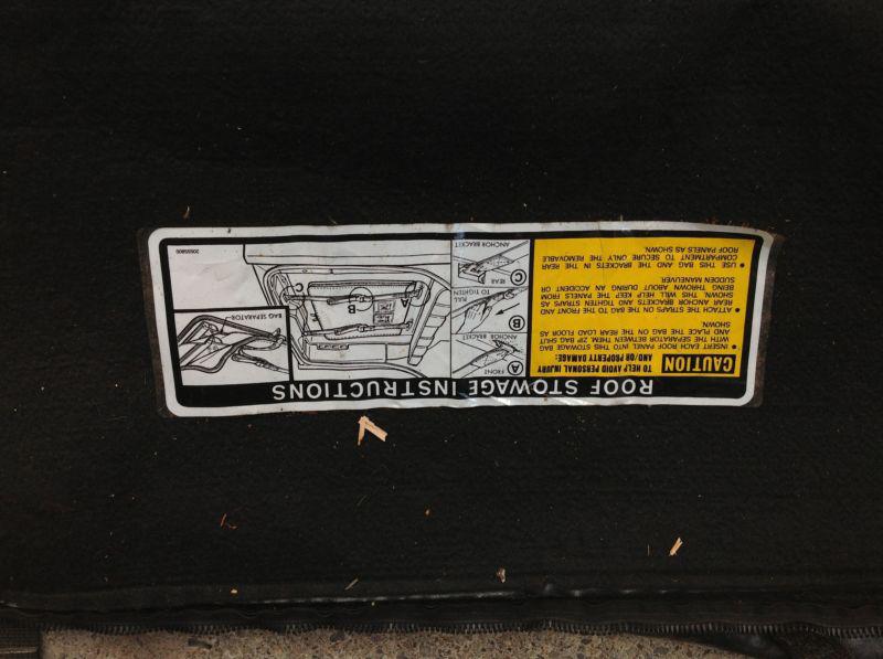 Find Two 19821992 Camaro Firebird Z28 IROCZ Trans Am ttop storage