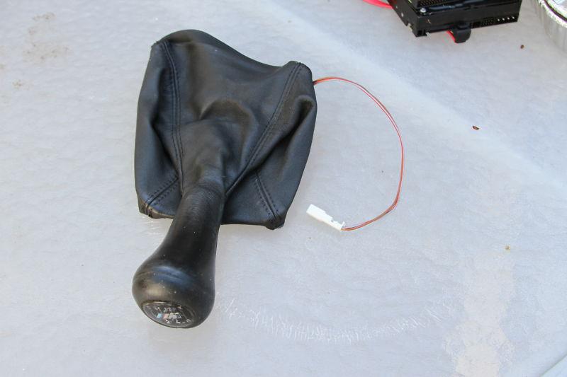 Oem bmw e46 m3 6spd 6 speed illuminated shift knob and shift boot leather