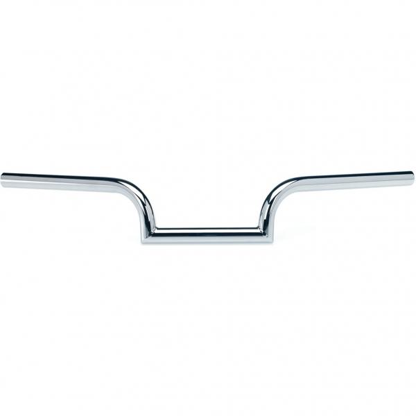 Biltwell chrome dimpled 1" mustache handlebars for harley dyna sportster softail