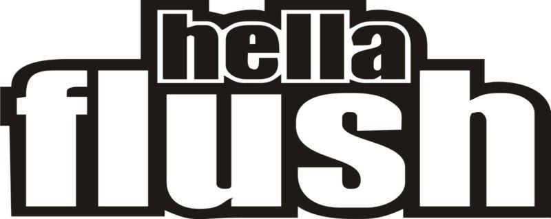 Hella flush sticker funny jdm decal turbo window decal