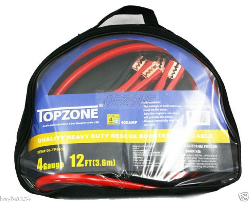 12 Feet Color Coded Clamps Emergency HD Power Boost Car Batteries Jumper Cable, US $41.62, image 2