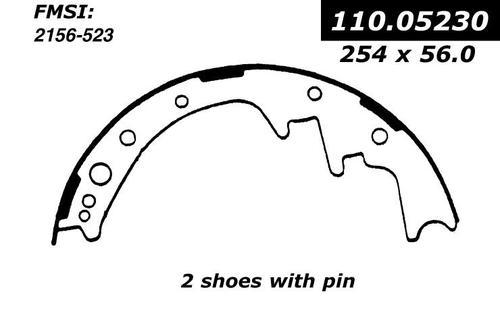 Centric 111.05230 brake pad or shoe, rear-new brake shoe-preferred