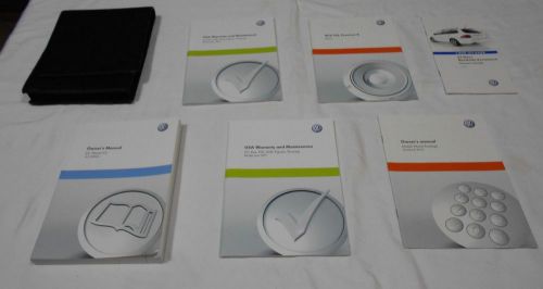2011 volkswagen cc,passat cc owner manual 6/pc set&amp;black vw premium factory case