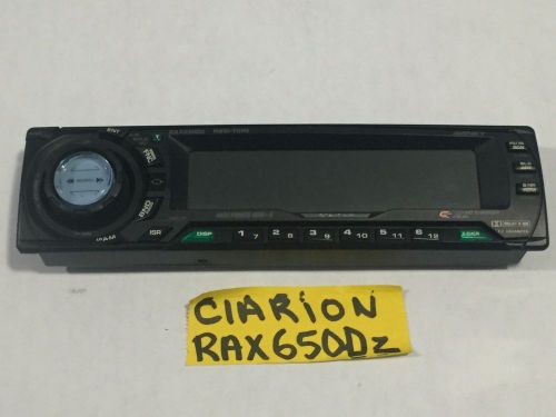 Clarion radio faceplate model  rax650dz tested good guaranteed