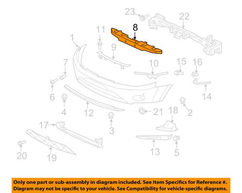 Mitsubishi oem 07-09 outlander bumper-bumper foam impact absorber 6400a667