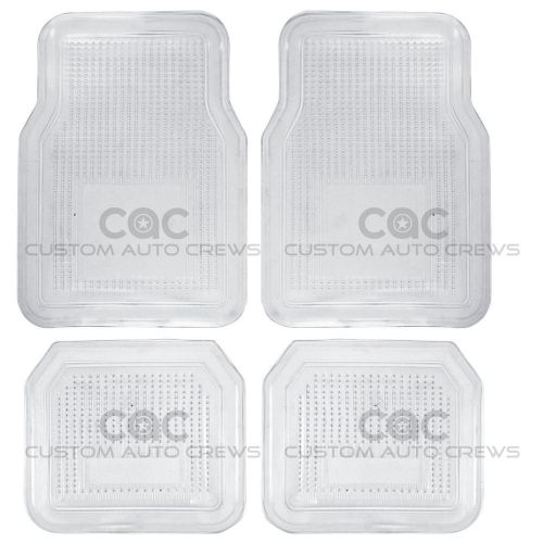 Find Clear PVC Vinyl Rubber Floor Mats Liner Set All Season Ridgeline 4 Piece Set in Clifton