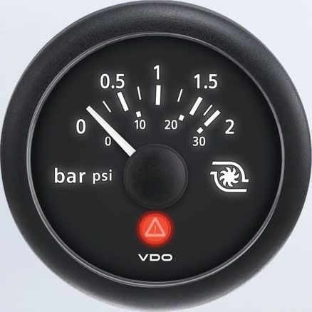 Vdo a2c53417219-s turbo boost 2 bar / 30 psi - (10-180 ohms fuel) - viewline ony