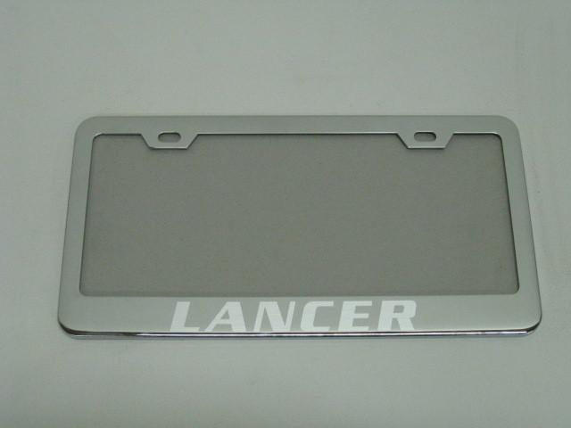 Mitsubishi *lancer* mirror chromed metal license plate frame w/s.caps