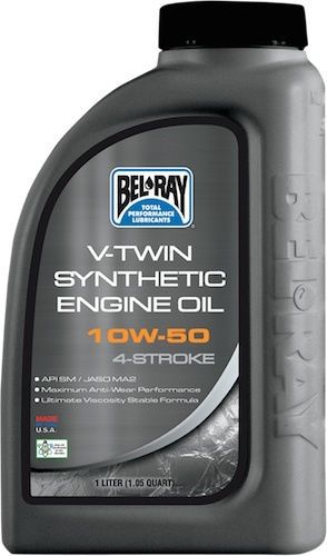 Bel-ray 1 liter v-twin synthetic motor oil 10w50 1l 96915-bt1