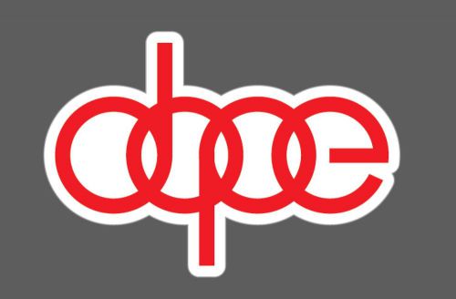 Dope #212 sticker honda drift tein dope rota boom hellaflush illest illmotion