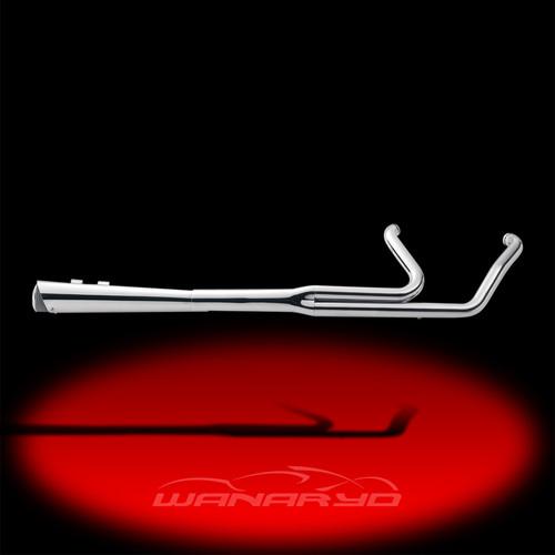 2-into-1 supermeg exhaust system,chrome for 2004-2013 harley sportster