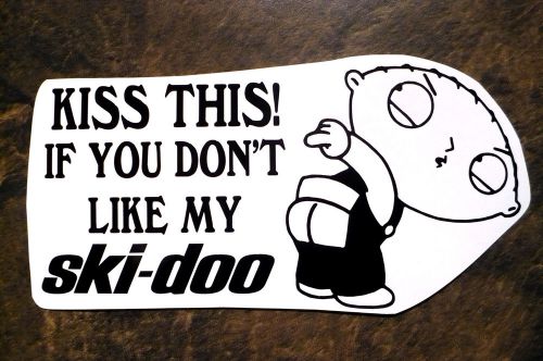 Ski doo decal snowmobile sled trailer sticker atv quad helmet fender sticker