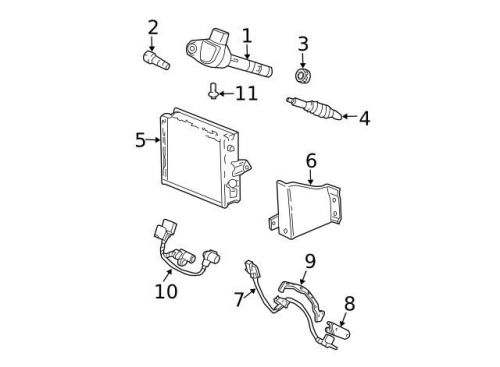 Genuine 1999-2010 honda knock sensor 30530-p8f-a01