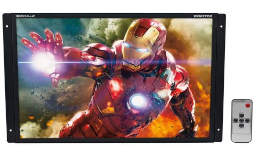 Rockville rvm1700 17&#034; car lcd raw panel custom install screen monitor hdmi+vga