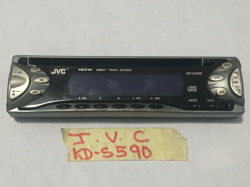J-v-c radio cd  faceplate only   model kd-s590  kds590 tested good guaranteed