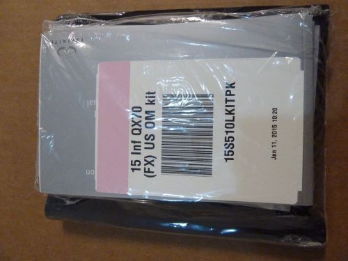 2015 infiniti qx70 (fx) kit owners manual with navigation   oem