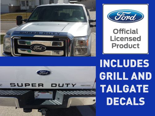 08-16 ford super duty grill &amp; tailgate letter inserts vinyl f-250 f-350 f-450