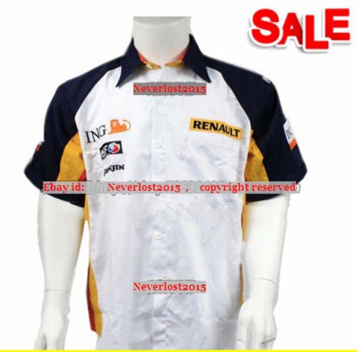F1 formula 1 official racing shirt motor motorcycle sports renault total ing