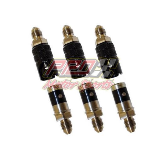 3 pack titanium 3 an dry brake fitting quick disconnect - sprint ascs usac 03-ti