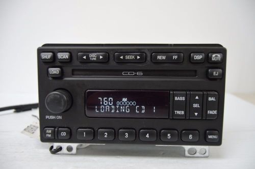 03 04 lincoln aviator premium radio stereo  6 disc changer tested b31#001