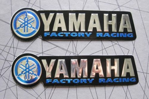 Yamaha motocross racing stickers  - set of 2 pieces .