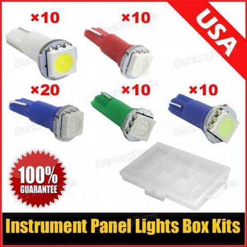 60x t5 74 5050-smd led instrument illumination light dash bulbs kit for ford