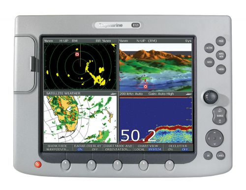 Raymarine e-120 classic mfd excellent condition manuals, cables, flush mount