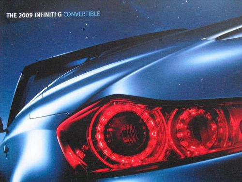 2009 infiniti g convertible sales brochure