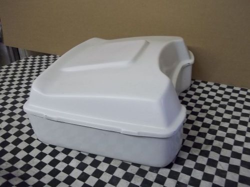 Bagger chopped white  tour pack fits harley davidson with wing