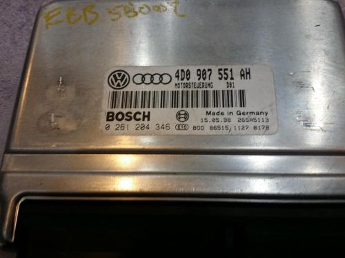 Volkswagen passat engine brain box electronic control module; 2.8l (v6), engin