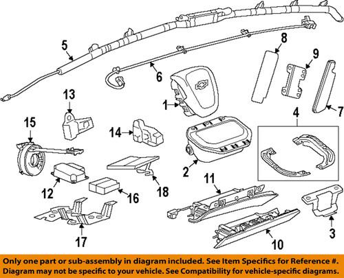 Chevrolet gm oem 22902363 air bag-clockspring