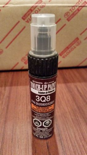Genuine toyota touch up paint 1/2 oz pen &amp; brush 3q8 carmine red metallic