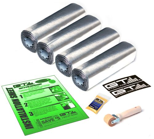 30sqft five door kit 12"x36" sheets gtmat pro 50mil car sound deadener material