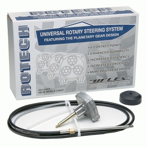 New uflex rotech17fc rotech 17 rotary steering package - cable, bezel, helm