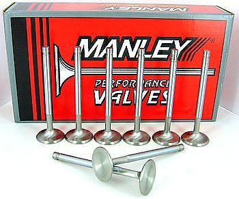 11526-8 manley race flo intake valves 2.250 bb chevy 454 496 540