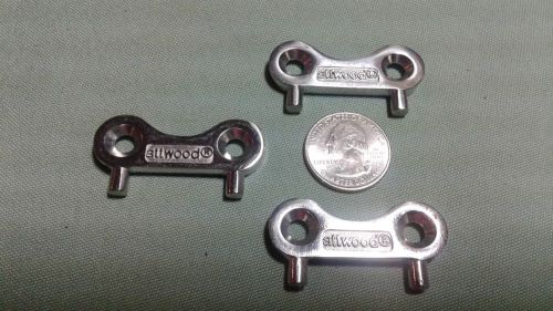 3 attwood boat deck key stainless steel deck plate 1-3/16" center-to-center lugs