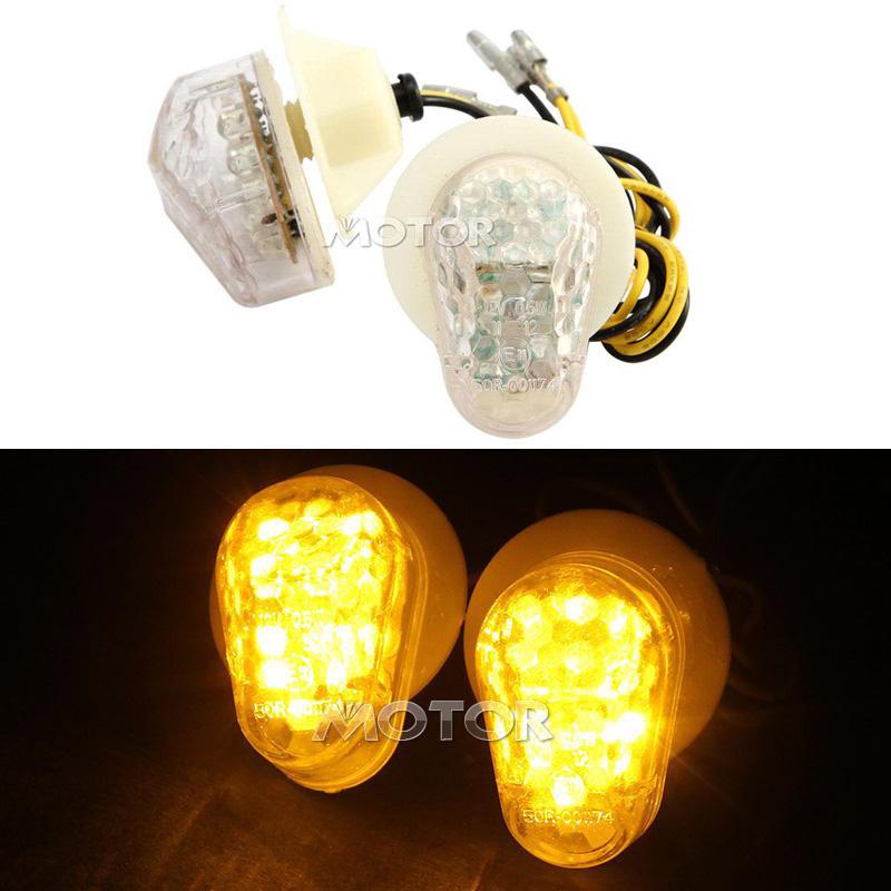 Clear led mount turn signal fit yamaha xj6 mt-03 fz8 fazer
