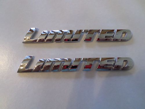 Toyota tundra 2014-2015 one set of 2 chrome (limited) door &#034;emblems&#034;