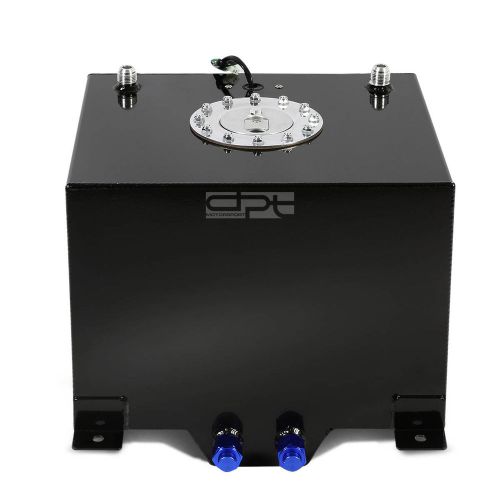 8 gallon/30.5l lightweight black coat aluminum race fuel cell tank+level sender