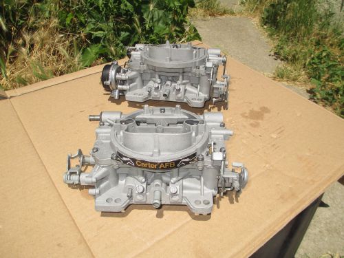 Nice! carter competition series 500 cfm afb dual quad 2x4&#039;s tunnel ram carbs