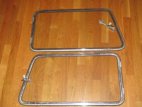 Vintage set german vw bug beetle bus rear pop out windows sekurit d-02 m2/as2